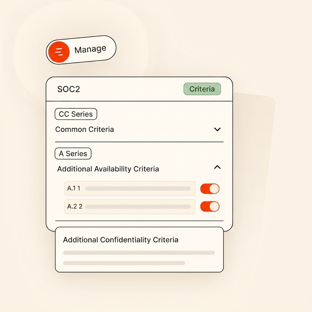 Multi-framework control customization across SOC 2, ISO 27001, and GDPR